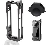 Ensemble D'Étui Protection Pour Insta360 X4, Cadre Caméra Métalétui D'Objectif Silicone Capuchon D'Objectif Souple Élastique Accessoires Protection Pour Appareil Photo, Ajustement [GOP6251582]