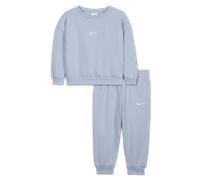 Ensemble deux pièces avec haut en tissu Fleece Nike Essentials pour bébé (12-24 mois) Cobalt Steel Heather 18M