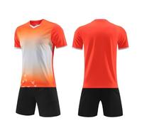 Ensemble Deux pièces de Football pour garçon, imprimé étoiles dégradées, Respirant, idéal pour l'entraînement et Les matchs. Brins de Coton pour Rire