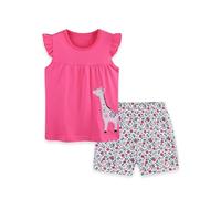 Ensemble Deux pièces en pour Fillettes débardeur col Rond et Short Confortable Tenue décontractée pour Enfants et bébés Parfait pour Les Sorties Quotidiennes (2-3 Years)