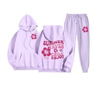 Ensemble Deux pièces pour Femmes, Sweat-Shirt à Capuche et Pantalon de survêtement Long, Ensemble d'entraînement, survêtement d'automne Mini Monnaie13