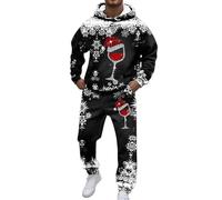 Ensemble Deux pièces pour Homme élégant et Pratique vêtement décontracté idéal pour Les festivités et Les Occasions Quotidiennes pièce Polyvalente pour Une Garde-Robe Moderne (Black, M)