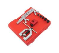 Ensemble d'évasement de tubes de tailles multiples avec adaptateurs de 1,9 cm, 1,4 cm, 5/16 cm, 3/8 1/2" pour CVC et lignes de frein, outil longue durée