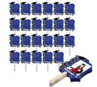 Ensemble d'éventails de fête de remise de diplôme - 24 pièces découpées double face à faire soi-même e 2026, accessoires photo, décorations pour l'école, l'université, la fête de remise de d