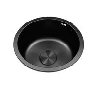 Ensemble D'évier Rond En Acier Inoxydable 304 For Bars Et Cuisines | Effet feuille de : n'attire pas facilement les taches d'huile, se nettoie d'un simple toucher et empêche la rouille.(280mm)