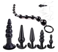 Ensemble D'Exercice De Hanche LéGer De 6 PièCes Pour Hommes Et Femmes, Outil D'Exercice En Silicone Pour AméLiorer La Mobilité - Q (Noir)