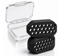 Ensemble d'exercice de mâchoire avec 3 niveaux de résistance, outil d'exercice de mastication en silicone avec étui de rangement, entraîneur de mâchoire portable pour un usage quotidien court