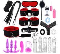 Ensemble D'Exercices De Yoga En Cuir Confortable En Nylon Rouge De 25 PièCes, Utilisé Pour SéCuriser Les Gants Et Les Mains Et Les Pieds Confortables, Cadeau De Couple