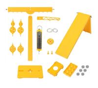 Ensemble d'expériences de mécanique et de friction avec poulie et accessoires pour salle de classe Principes d'enseignement Ressource scolaire à domicile