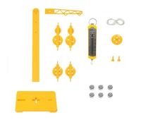 Ensemble d'expériences de mécanique physique - Outils pédagogiques en classe - Poulie et leviers - Ensemble d'expériences de mécanique pour les étudiants âgés de 8 ans et plus - Principe de poulie