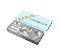 Ensemble D'expérimentation De Lentilles Optiques 6 Pièces Pour Classe Acrylique Triangulaire Demi-cercle Rectangulaire Concave Biconvexe Outil Éducatif D'optique Géométrique