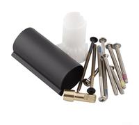Ensemble d'extension de poignée compatible avec robinets de baignoire et de douche à poignée unique, convient pour un montage mural épais avec adaptateur en laiton pour cartouche 1222 (noir)
