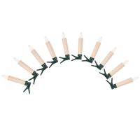 Ensemble D'Extensions De Bougies De Noël LED 10 Pièces Bougies De Sapin Sans Fil