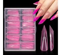Ensemble d'extensions d'ongles à séchage rapide avec onglet sans papier - Design léger - Forme naturelle - Outils de manucure pour un usage quotidien - Amélioration facile