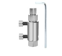 Ensemble d'extracteur de vis d'angle de robinet à 4/6 points (1,27 cm et 1,9 cm) - Outil de retrait de boulons cassés à dents coulissantes pour réparation de tuyaux d'eau, kit d'extracteur de filetage