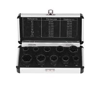 Ensemble d'extracteurs de boulons de cosse dénudés, 10 pièces |Outil à douille hexagonale pour vis/écrous/goujons cassés |Chrome V - Kit d'extracteur en acier Moly avec boîte de