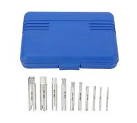 Ensemble d'extracteurs de tarauds à vis 10 pièces pour le retrait des boulons endommagés - Kit d'outils d'extraction de vis cassées en alliage d'acier trempé avec étui de
