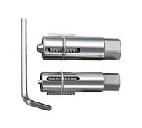 Ensemble d'extracteurs de tuyaux - Outil de fil cassé réglable pour construction | 2 pièces de 12 mm et 14 mm avec clé hexagonale, extracteur de filetage de valve de robinet, kit d'entretien pratique