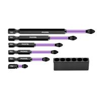 Ensemble d'extracteurs de vis - 9 cm, 150 mm plaqué or titane | Dureté : 80 HRC, modèle 6542, outil de retrait de vis, plus durable, ensembles d' à double extrémité pour