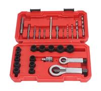 Ensemble d'extracteurs de vis endommagés 28 pièces, kit d'outils de retrait de vis cassées robuste, acier Cr-molybdène antirouille pour boulons arrondis rouillés dénudés, écrous