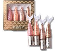 Ensemble d'eye-liner à paillettes liquides de 4 couleurs, eye-liner de sirène de diamant chatoyant métallique, ensemble de maquillage d'eye-liner coloré étincelant et imperméable de longue durée (B)