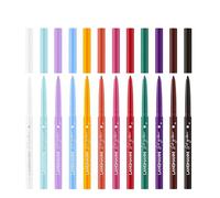 Ensemble d'eye-liner imperméable 12 pièces, ensemble de maquillage pour eye-liner arc-en-ciel, eye-liner imperméable, résistant aux taches et longue durée, eye-liner de couleur brillante longue durée