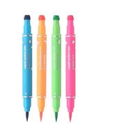 Ensemble d'eye-liner Stamp - Stylo liquide imperméable à double extrémité, outil de maquillage de précision anti-taches | Kit de couleurs 4 pièces 4ml, Design longue durée, idéal pour débutants,