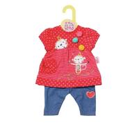 Ensemble d'habits de poupée - ZAPF - Dolly Moda - Pantalon rouge - Multicolore - 3 ans et plus