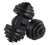 Ensemble d'haltères 30 kg Noir