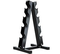 Ensemble d'haltères avec support, support utilitaire domestique pour haltères, organisateur de stockage de poids à plusieurs niveaux, haltères hexagonaux mobiles intérieurs, charge maximale 100 kg