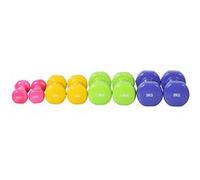 HomCom Ensemble d'haltères courtes en métal 41x30x8 cm Multicolore