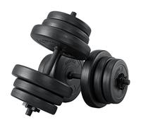 Ensemble d'haltères courts 40 kg Noir