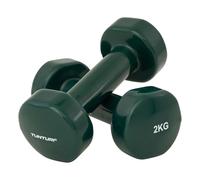 Ensemble d'haltères courts Tunturi, haltères colorés avec 2 x 2 kg, vinyle, haltères en acier