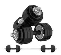 Ensemble d'haltères de poids Équipement fitness à domicile Haltères levage Une paire réglables réglable(10kg(5kg*2))