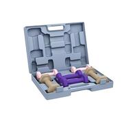 Ensemble d'haltères hexagonales total 12 Kg 6 pièces 1-3 Kg avec mallette multicolore