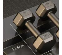 Ensemble d'haltères hexagonaux, haltères de fitness enrobés pour hommes et femmes, équipement de gym à domicile, entraînement musculaire, entraînement de la force Noir 5 kg - simple,2KG,Bleu 3kg,Noir