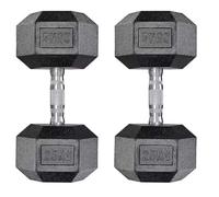 Ensemble d'haltères - poids - haltères - pour la musculation et le fitness à domicile - haltères compacts en acier 25 kg - set de 2 pièces