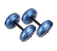 Ensemble d'haltères réglables de poids 8-10KG, haltères remplis d'eau de remise en forme pour l'entraînement musculaire, équipement de modélisation à domicile pour femmes hommes adolescents(bleu)