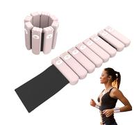 Ensemble d'haltères réglables pour cheville - 2 poids d'entraînement de force - Sangle en silicone réglable Pilates Pilates Putely Suptor pour marche, ballet, état de fisi