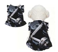 Ensemble d'haltères XS pour petits chiens - Tenue d'été mignonne pour chiot, doux et respirant