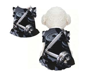 Ensemble d'haltères XS pour petits chiens - Tenue d'été mignonne pour chiot, doux et respirant