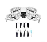 Ensemble d'hélices pour DJI Flip - Noir - Accessoires faciles à remplacer - Installation rapide - Pour photographie en vol
