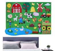 Ensemble d'histoires en Feutre | Flanelle Storyboard Set,activités d'apprentissage Mur Formes préscolaires Subvention éducative, Jeu interactif