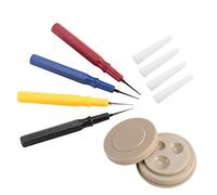 Ensemble D'huile de Montre en Plastique, Petite Tasse à Huile de Montre Portable,Kit de Réparation de Montre avec Tasse à Huile et Stylo à Huile pour Horloger Montres Réparation D'horloges