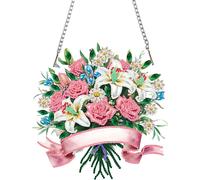 Ensemble Diamond Painting Pendentif,5d Diamond Painting Enfant,Diy Cadeaux Créatifs Pendentif De Peinture Diamant Enfan Pour Garçons Et Filles,Décoration Murale Pour Fenêtre Et Entrée