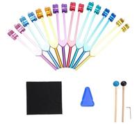 Ensemble Diapasons pour Chakras, 7 Chakras + 1 Diapasons Lests pour Mditation, le Yoga, Gurison Sonore, DIAPASON