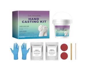 Ensemble d'impression pour les mains | Couple à main jeu d'empreintes adultes | Sculptures faites à la main pour dates, à la maison, préparation du mariage, cadeau, mémorial, art