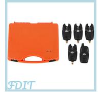 Ensemble d'indicateurs de touche de pêche, kit d'indicateurs d'alarme de poisson de carpe portable multifonctionnel avec 4 lanceurs