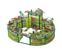 Ensemble Dinosaure 215 Pièces DIY Parc De Jeux Avec Station Combat | Créez Votre Monde Dino Ensemble À Construire Pour Garçons et Filles Maison Maternelle Préscolaire Salon