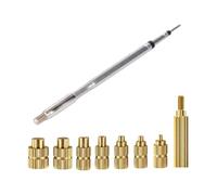 Ensemble d'insertion d'écrous en laiton pour fer à souder - Tête de pointe de fer à souder 2 mm, 2,5 mm, 3 mm, 4 mm, 5 mm, 6 mm, 8 mm - Insets à chaud - Écrou en laiton